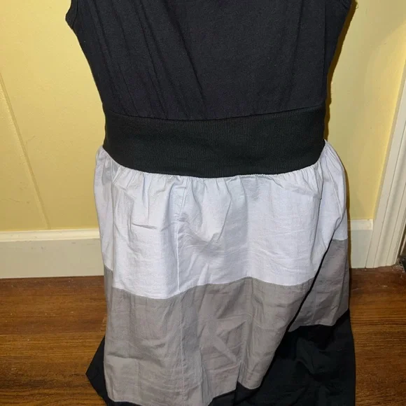 BeBop Black and Gray Colorblock Striped Dress Size S - Picture 7 of 10